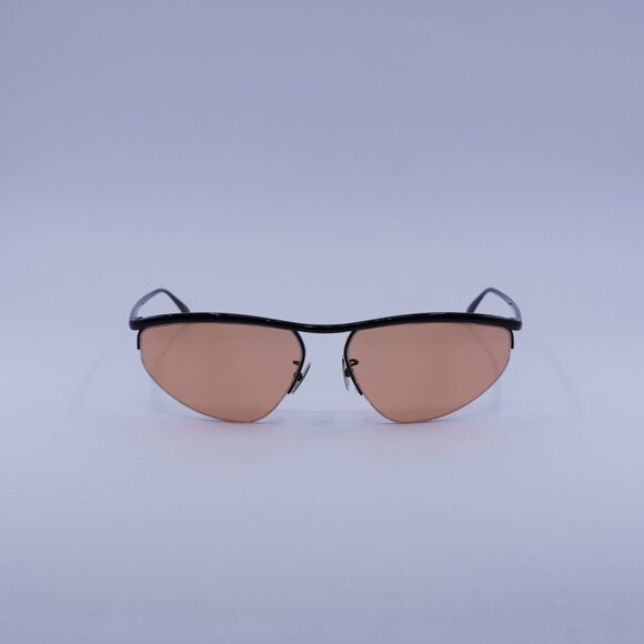 Bottega Veneta BV1091S 005 Sunglasses Black Cat Eye Frame, Orange Lenses main image 4